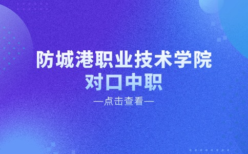 防城港职业技术学院对口中职招生计划