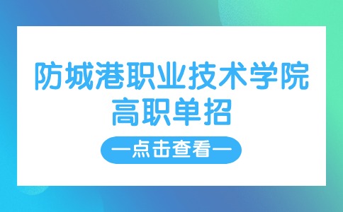 防城港职业技术学院高职单招